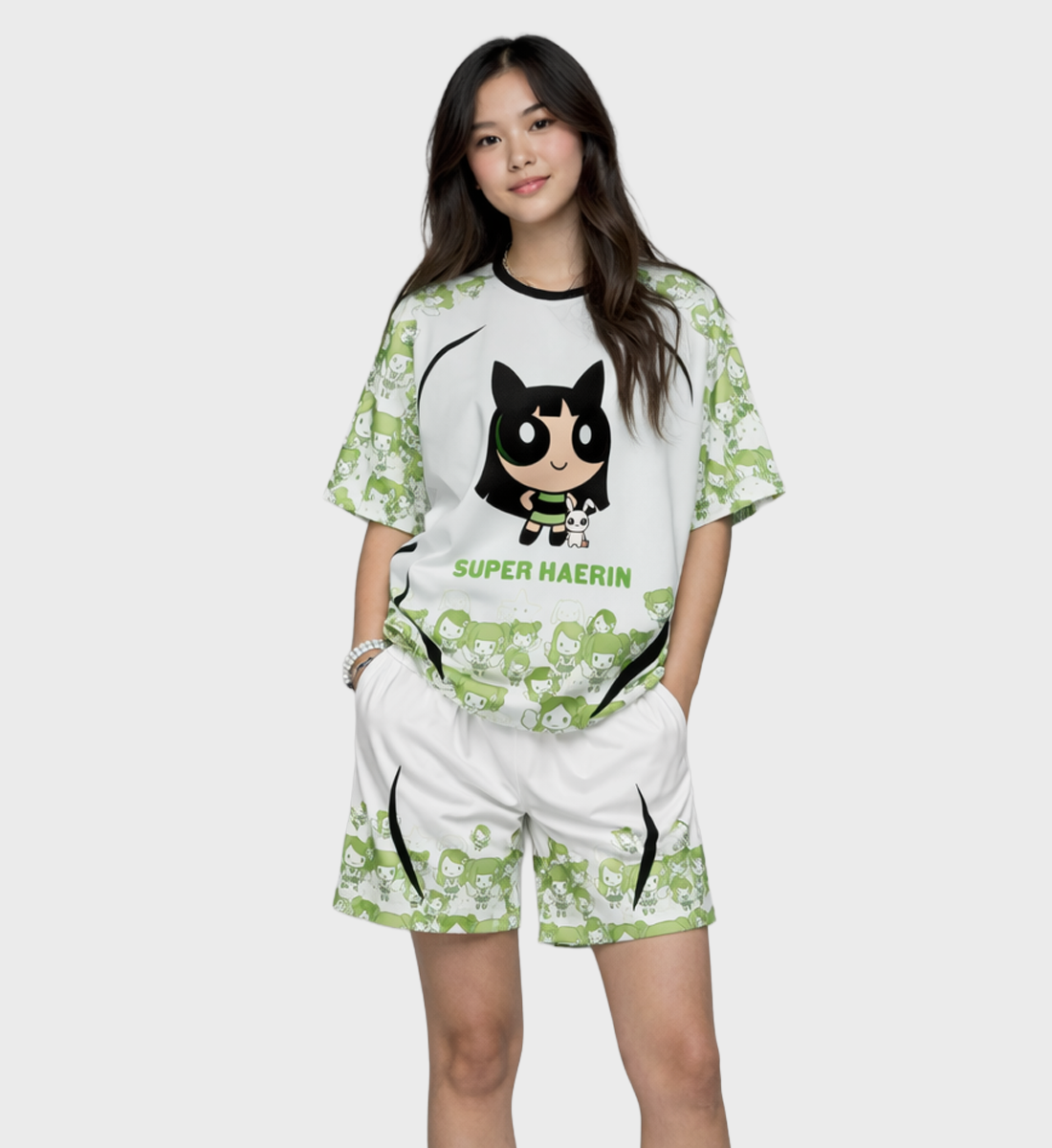 [NewJeans] Haerin Jersey Set (unisex)