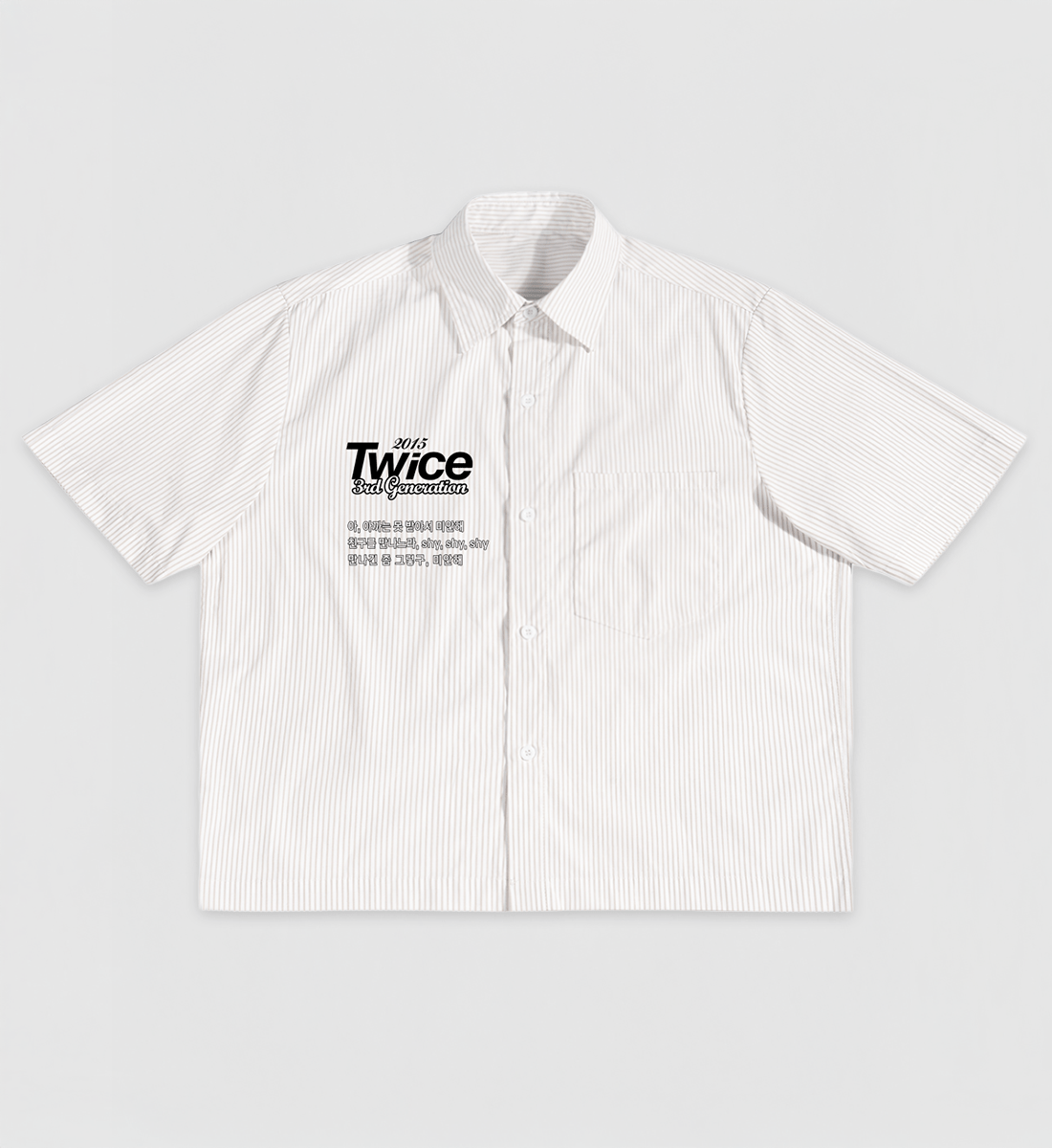 [TWICE] Buttoned Polo Shirt