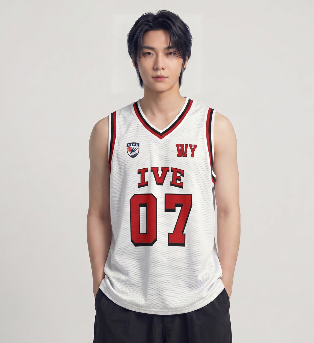 [IVE] Sleeveless Jersey (White Ver.)